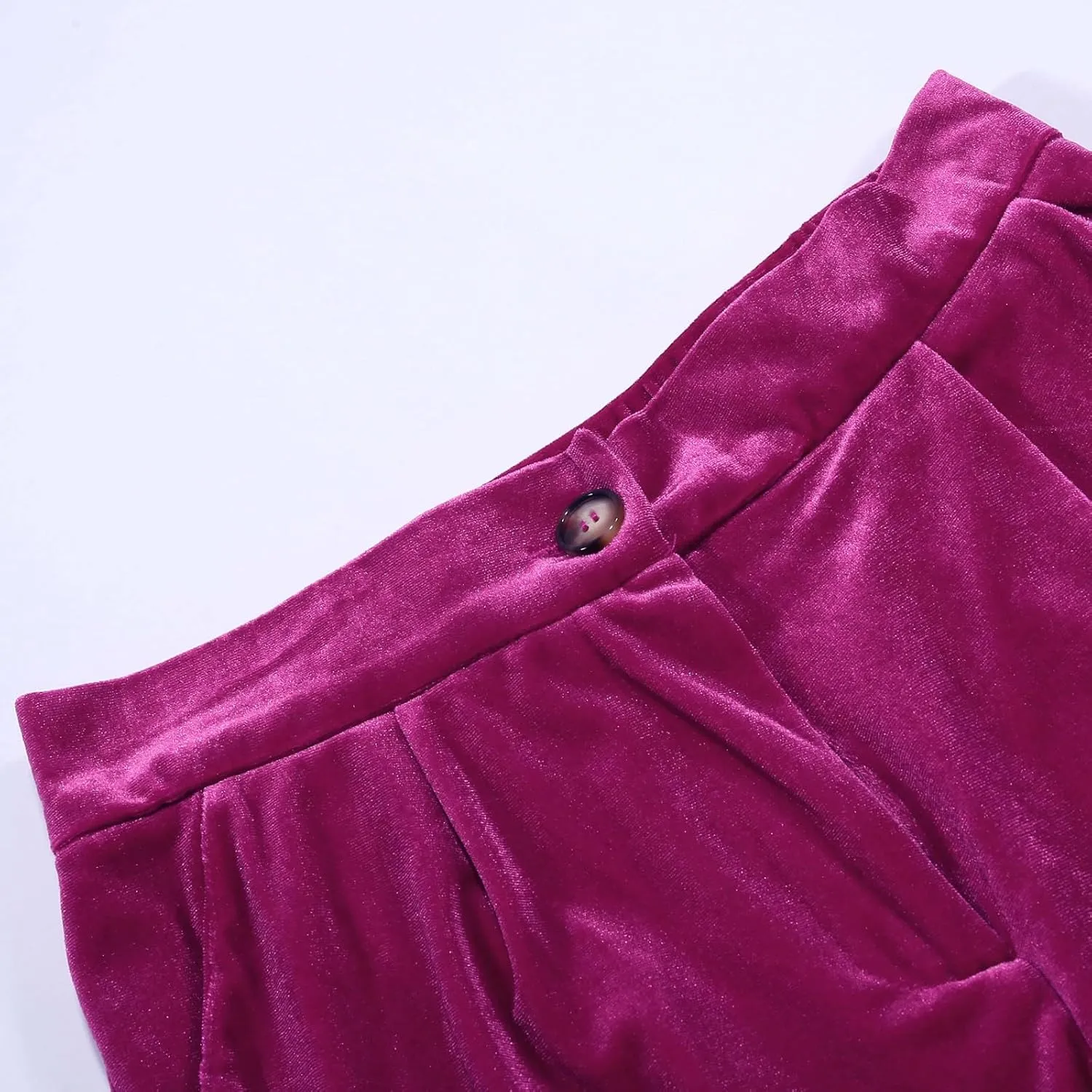 Womens Wide Leg Pants High Waist Corduroy Trousers Fall Winter Suede Button Temperament Elegant Commuting Casual Pant