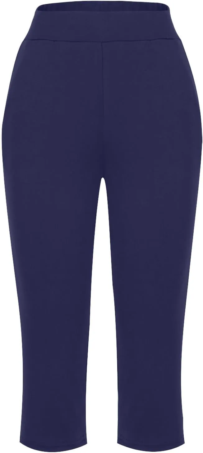 Women's Yoga Pants High Waist 2 Piece Yoga Pants Fashion Tummy Control Leggings Loose Fit Casual Work Pants