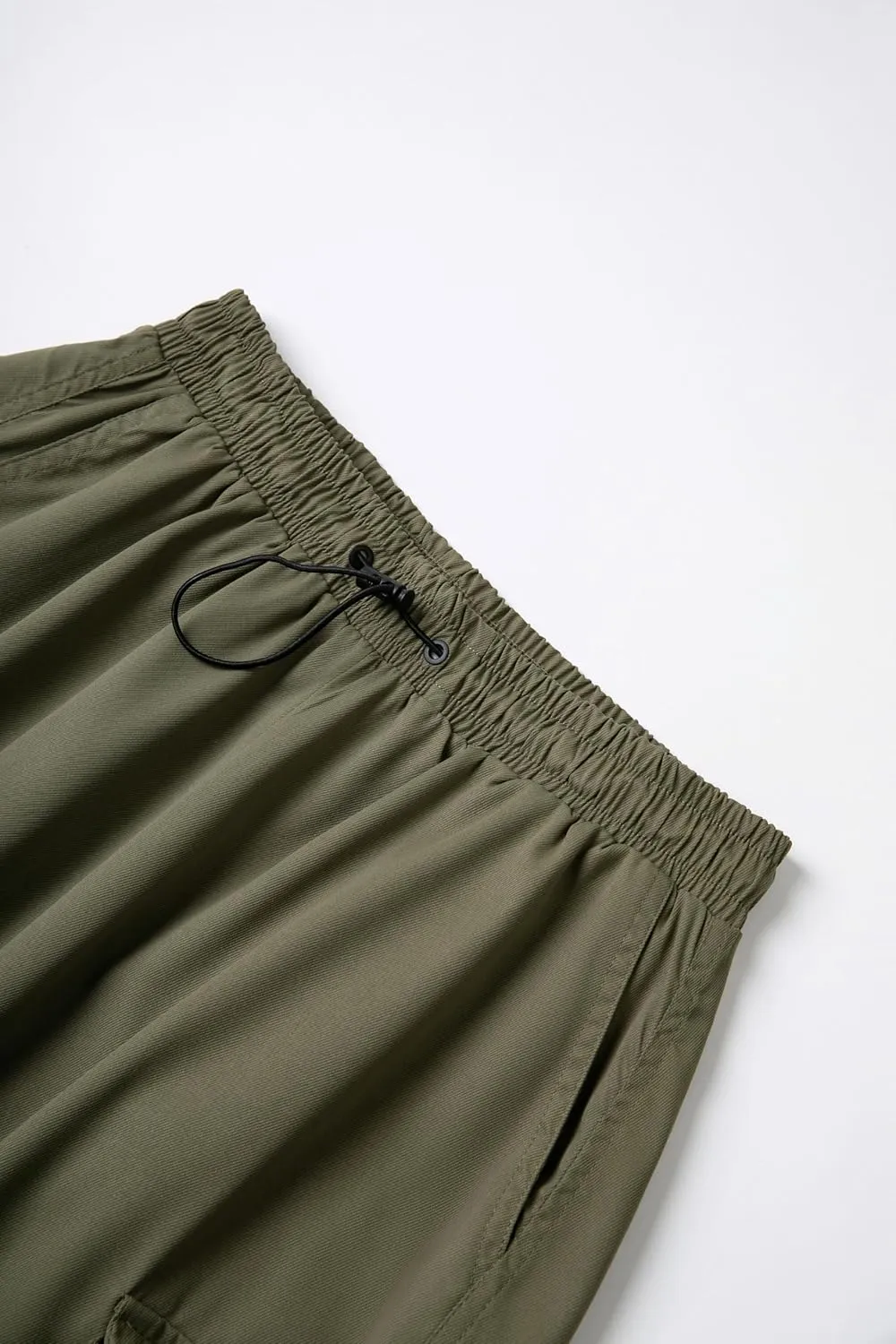 WZIKAI Men's Baggy Cargo Pants Casual Parachute Cargo Pants Loose Fit Hip Hop Harem Pants with Pockets