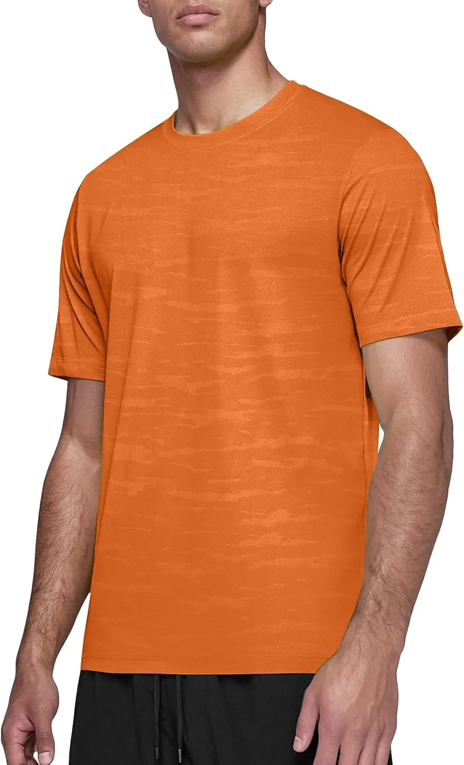 Zengjo Mens Athletic Shirts Short Sleeve Moisture Wicking Gym Workout Running Crewneck T-Shirt Quick Dry Sports Fitted Tee