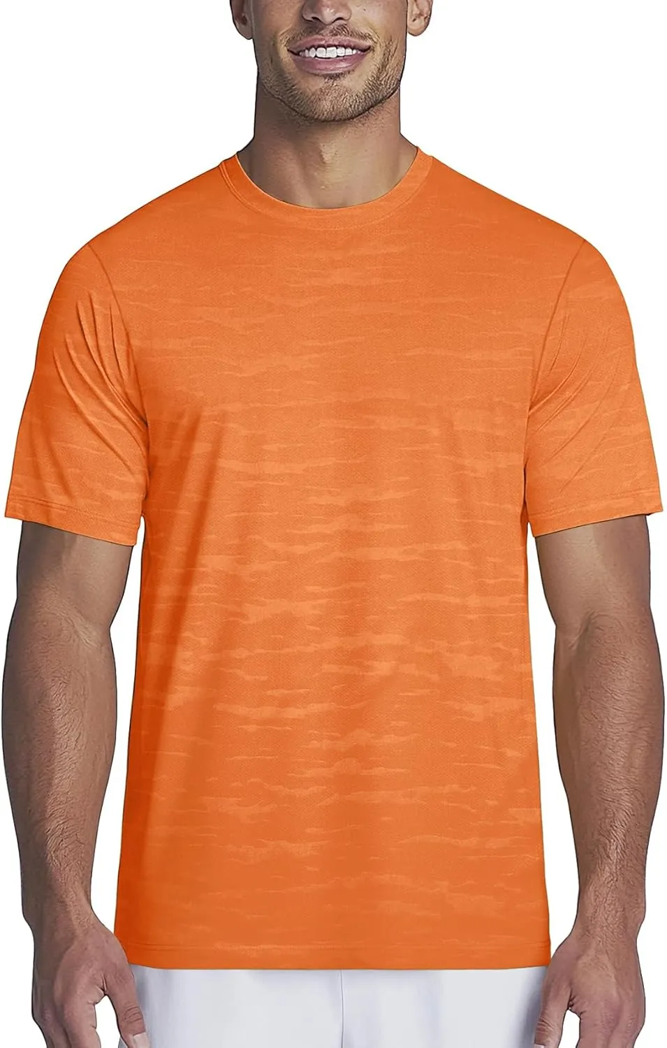 Zengjo Mens Athletic Shirts Short Sleeve Moisture Wicking Gym Workout Running Crewneck T-Shirt Quick Dry Sports Fitted Tee